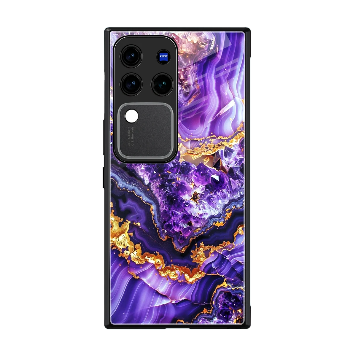 Purple Majesty back phone cover | glass case forvivo v30 pro