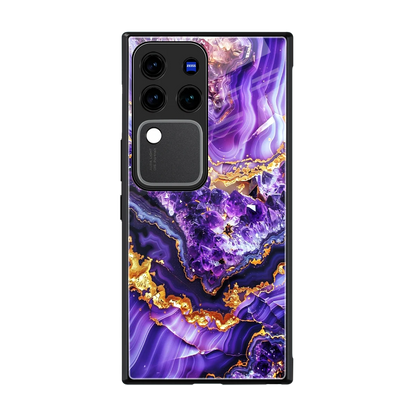 Purple Majesty back phone cover | glass case forvivo v30 pro