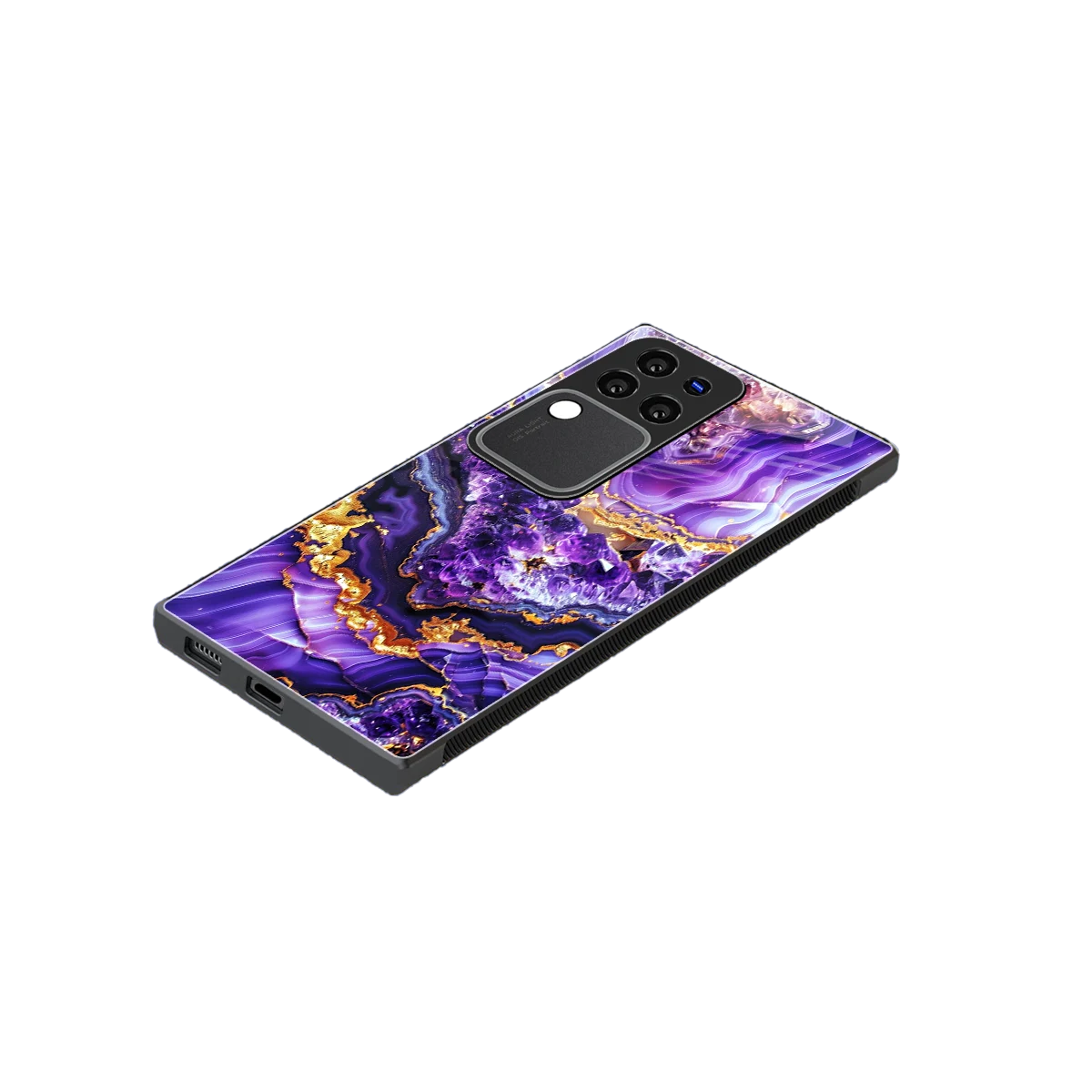 Purple Majesty stylish phone case forvivo v30 pro | glossy glass and slim fit