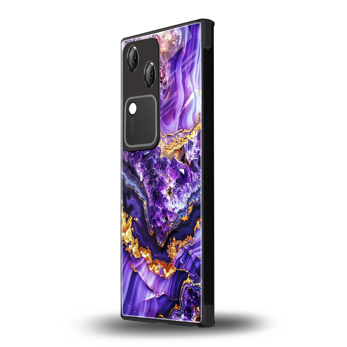 Purple Majesty vivo v30 mobile cover | shockproof glass phone case
