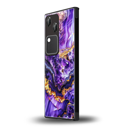 Purple Majesty vivo v30 mobile cover | shockproof glass phone case