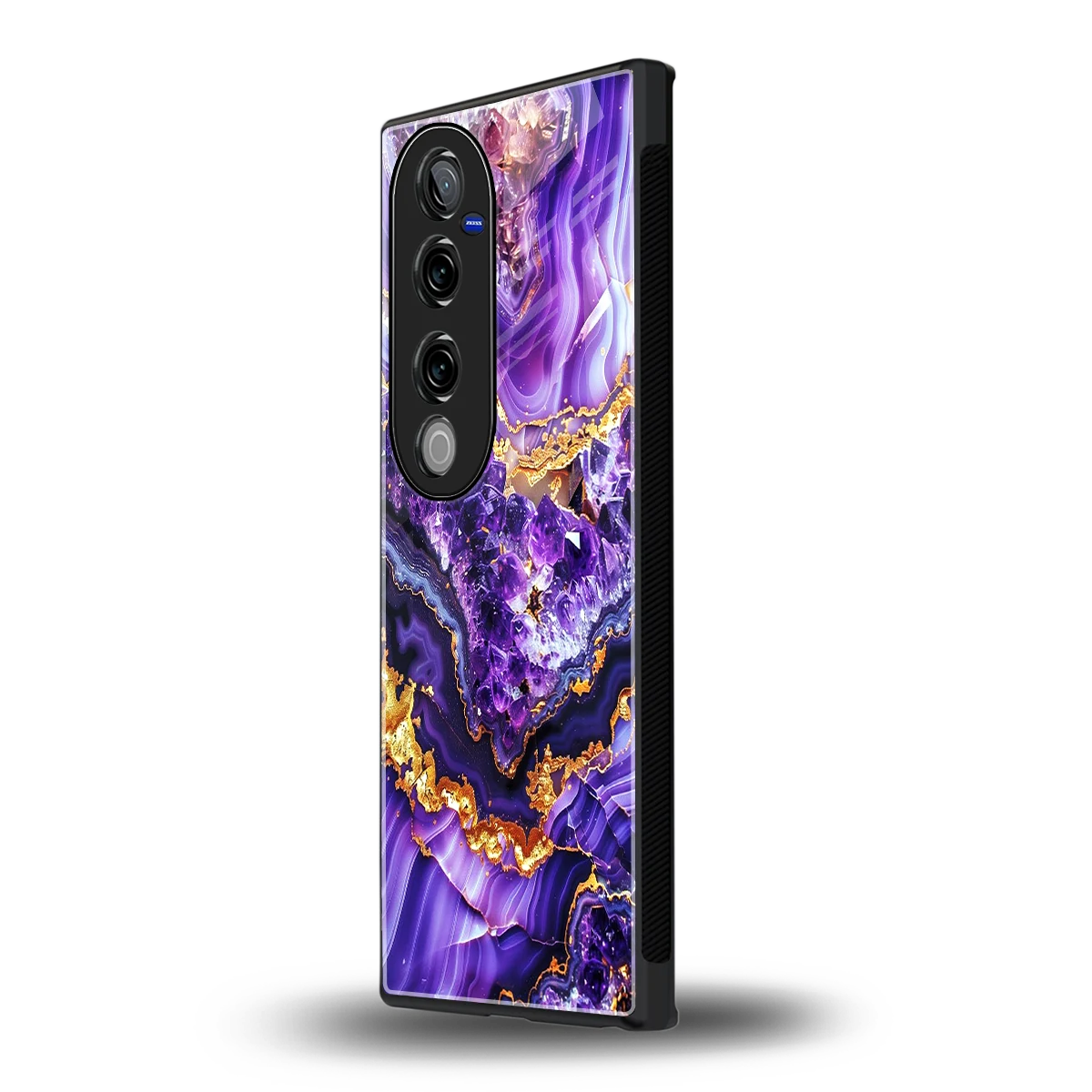 Purple Majesty vivo v40 pro mobile cover | shockproof glass phone case