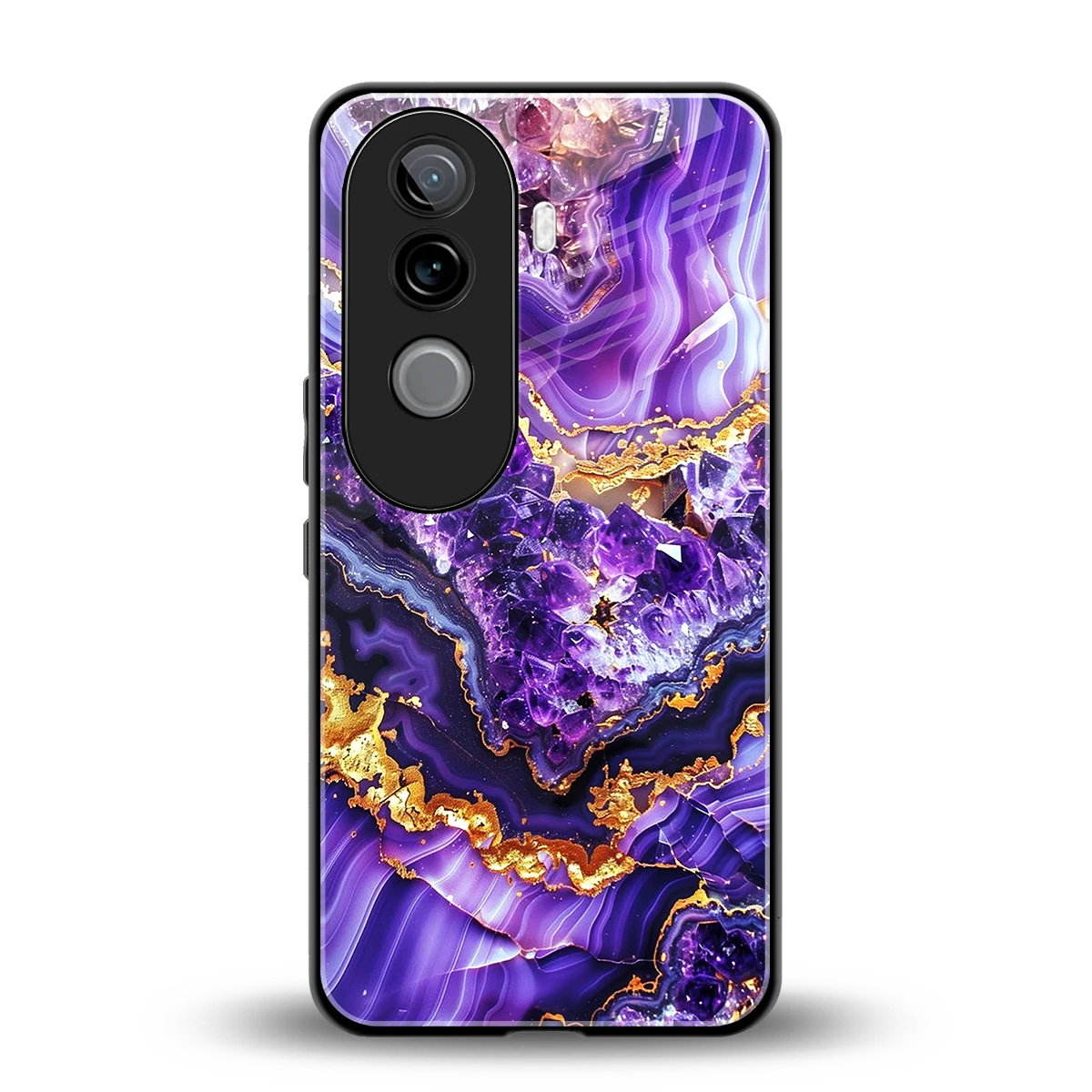Purple Majesty back phone cover | glass case for vivo v40e