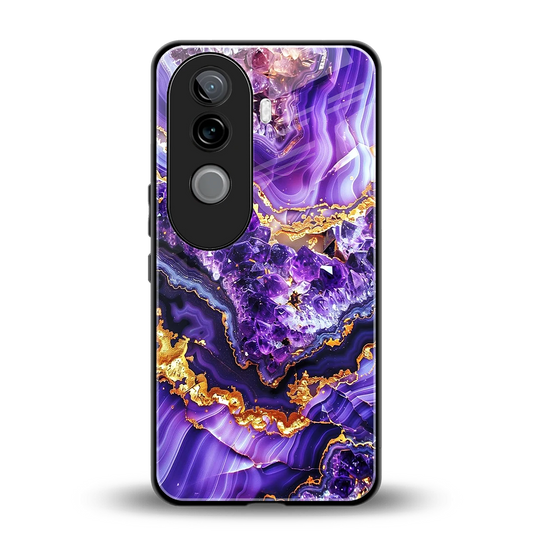 Purple Majesty back phone cover | glass case for vivo v40e