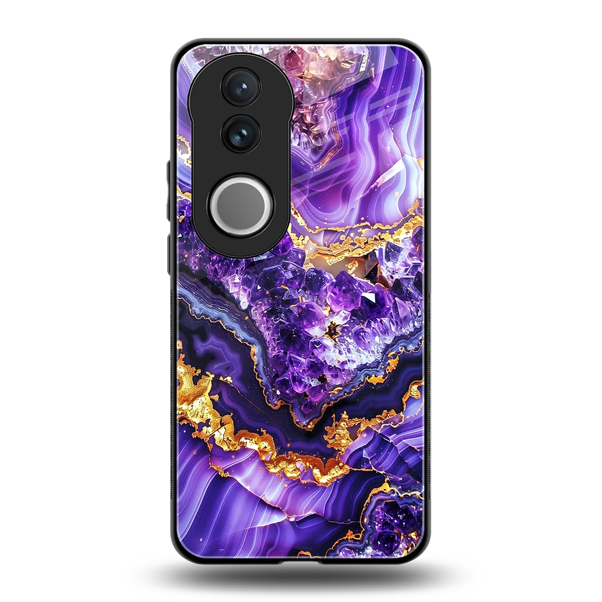 Purple Majesty back phone cover | glass case for vivo v50