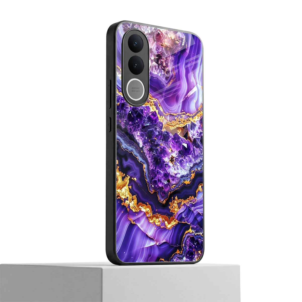 Purple Majesty vivo v70 fe mobile cover | shockproof glass phone case
