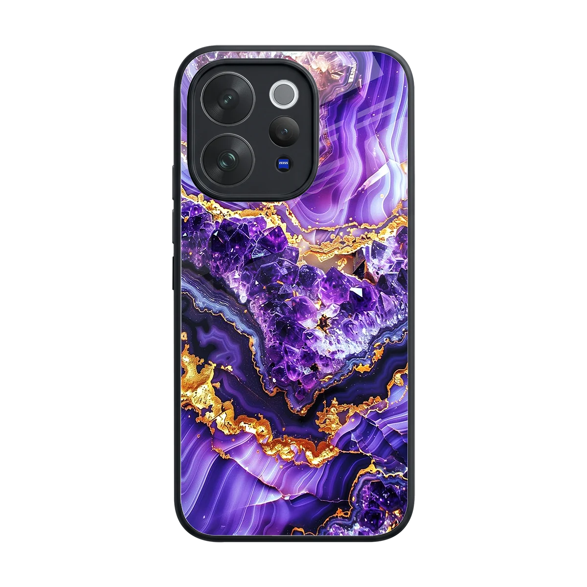 Purple Majesty back phone cover | glass case for vivo v70