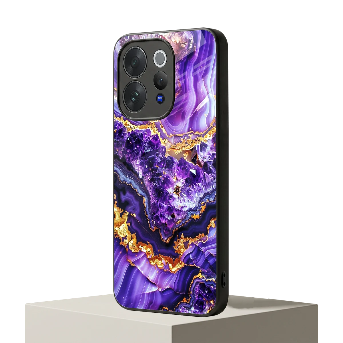Purple Majesty vivo v70 mobile cover | shockproof glass phone case