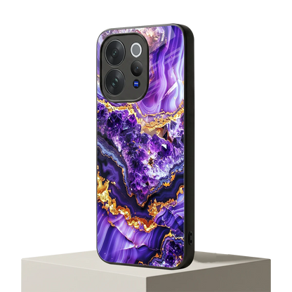 Purple Majesty vivo v70 mobile cover | shockproof glass phone case