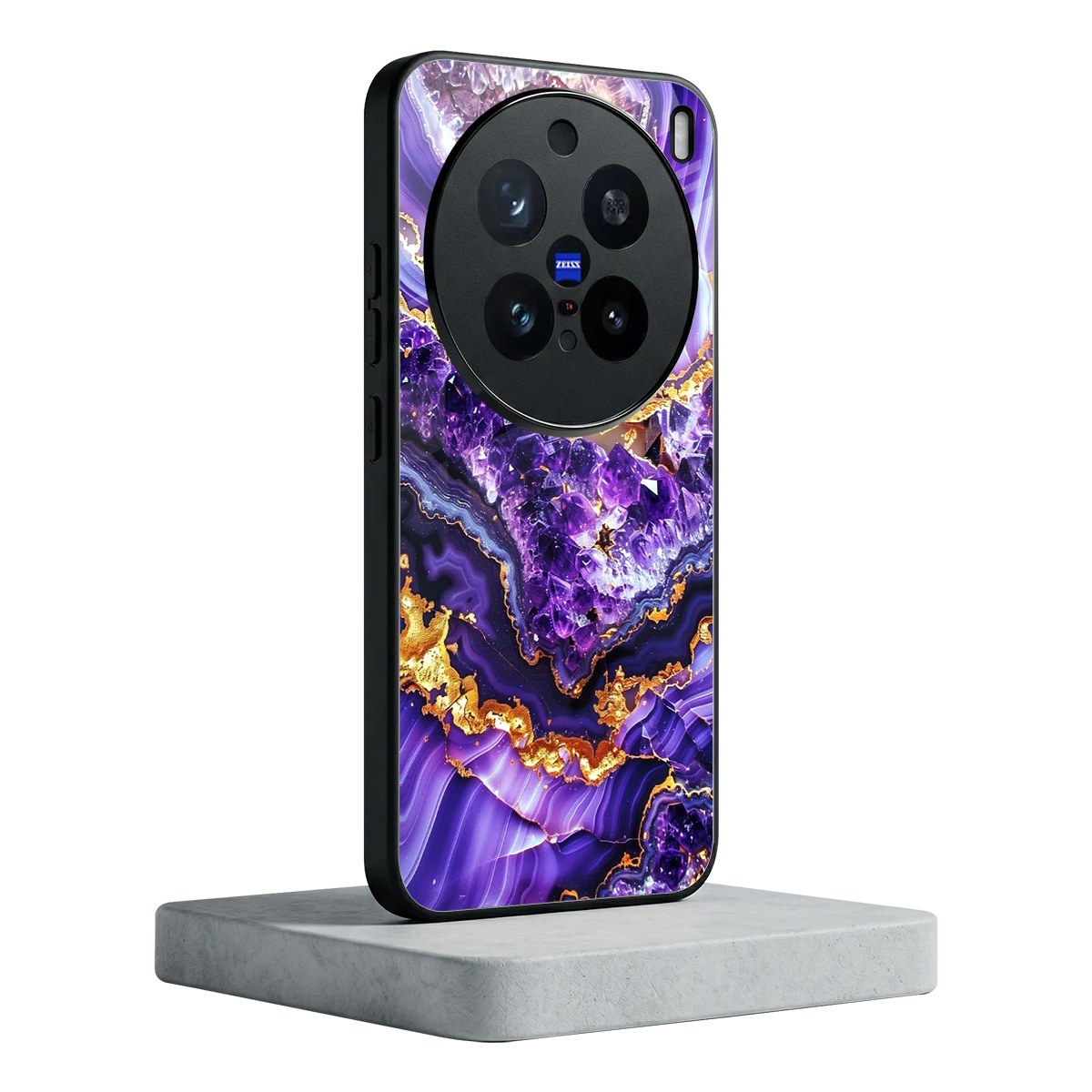 Purple Majesty vivo x200 pro mobile cover | shockproof glass phone case