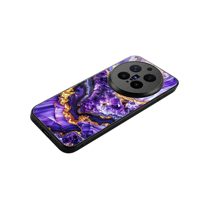 Purple Majesty stylish phone case for vivo x300 pro | glossy glass and slim fit