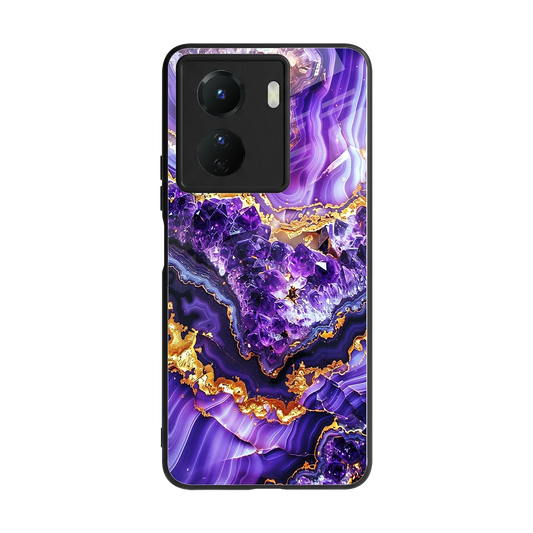 Purple Majesty back phone cover | glass case for vivo y16