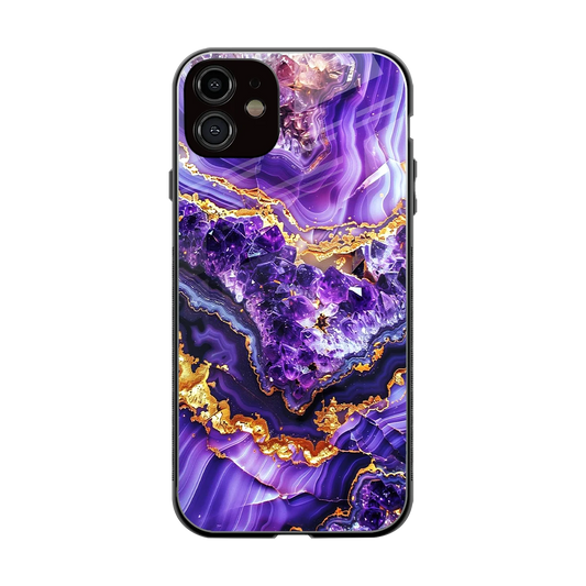 Purple Majesty back phone cover | glass case for iphone 12