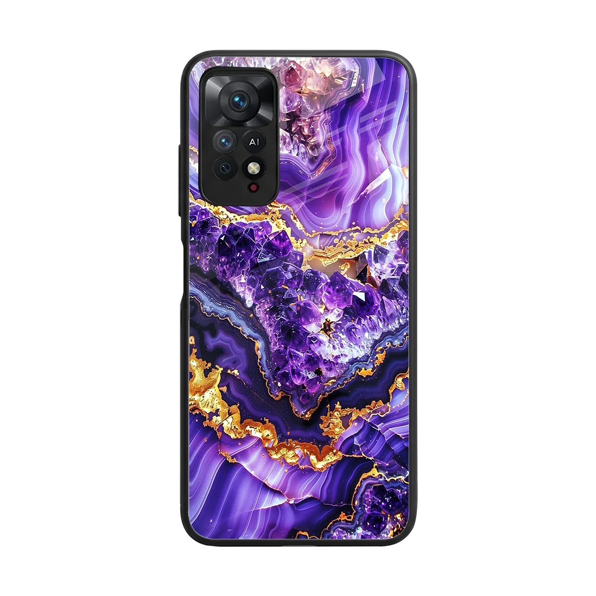 Purple Majesty back phone cover | glass case for redmi note 11 pro