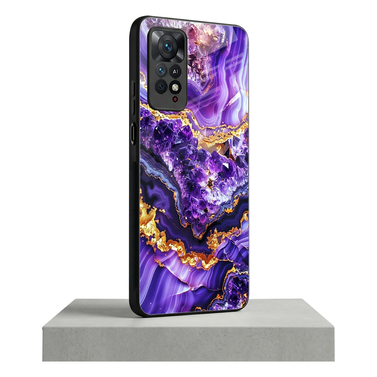 Purple Majesty redmi note 11 pro mobile cover | shockproof glass phone case