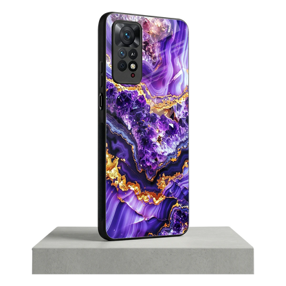 Purple Majesty redmi note 11 pro mobile cover | shockproof glass phone case