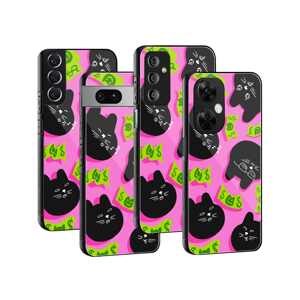 Stylish Glass Back Case for All Smartphones iPhone, Samsung, OnePlus, Pixel, Redmi, Oppo, Vivo, Motorola
