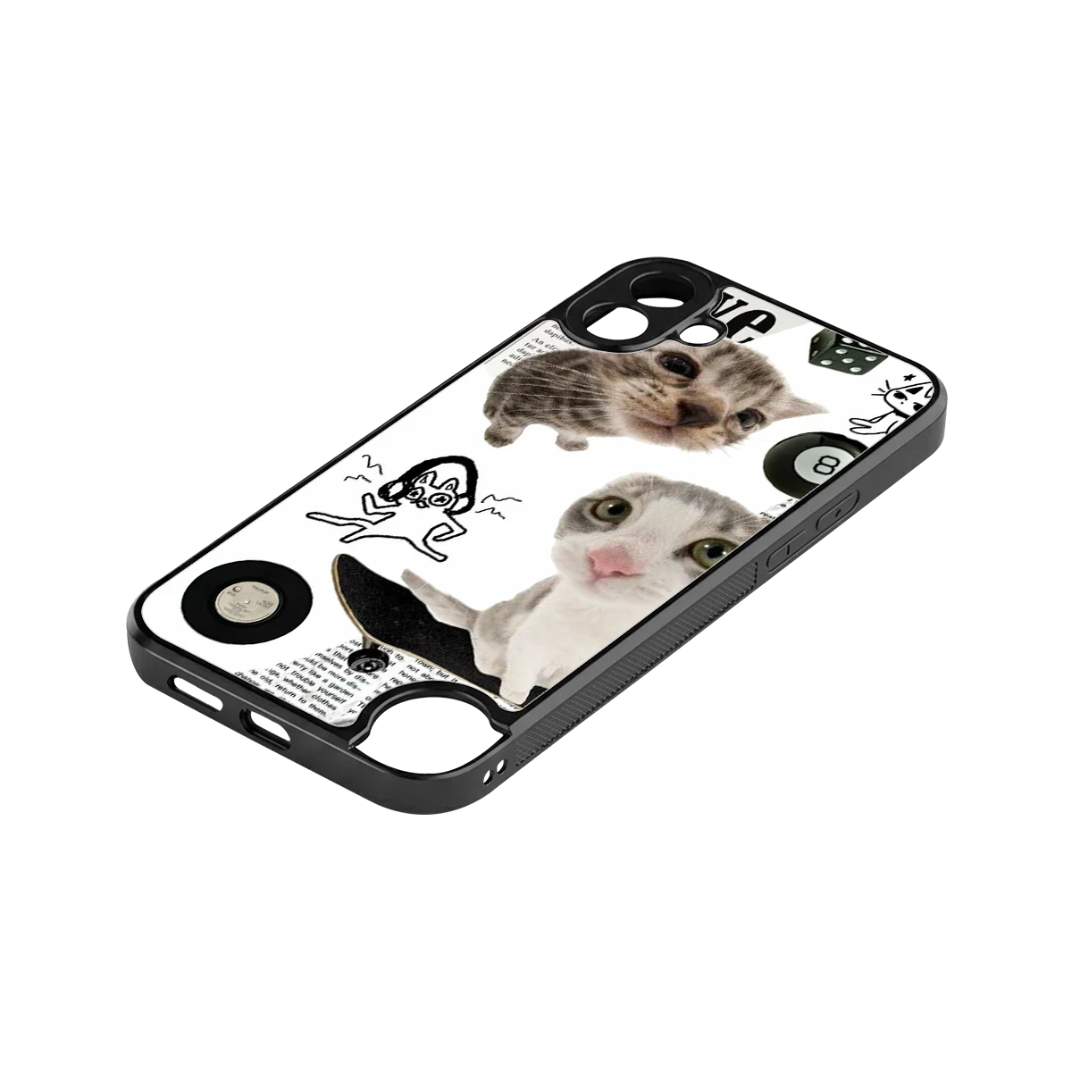 Purrfect Patchwork stylish phone case for cmf nothing phone 1 | glossy glass and slim fit