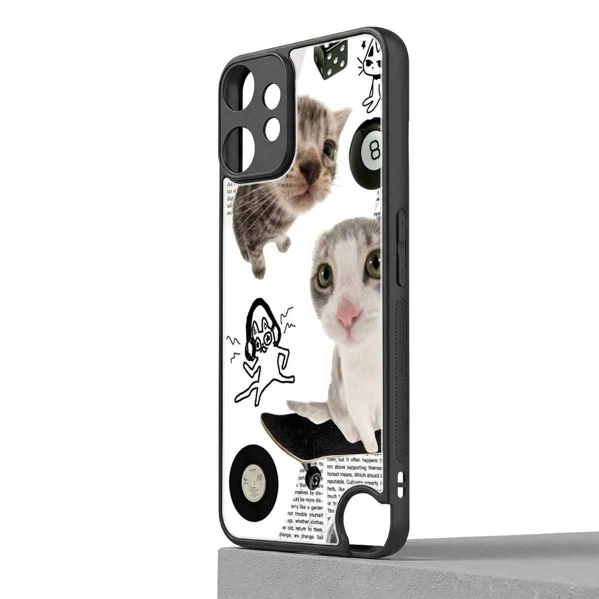Purrfect Patchwork cmf nothing phone 2 pro mobile cover | shockproof glass phone case