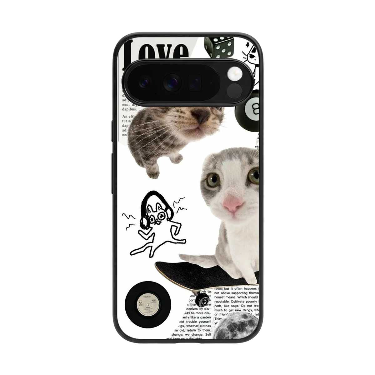 Purrfect Patchwork back phone cover | glass case for google pixel 10 pro xl