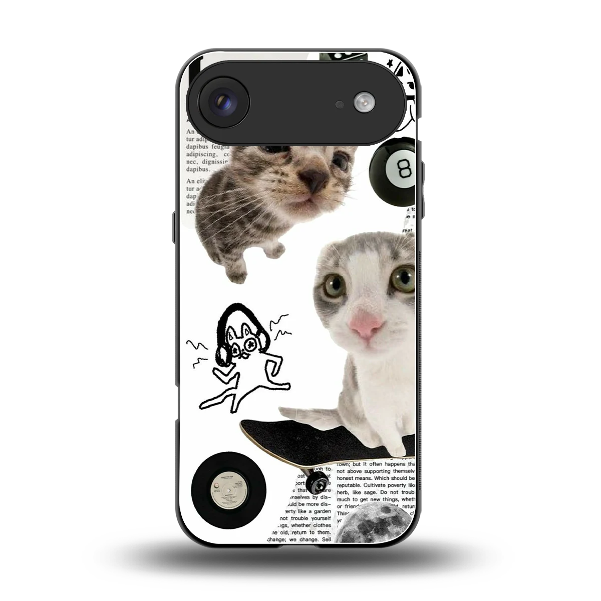 Purrfect Patchwork back phone cover | glass case for iphone air