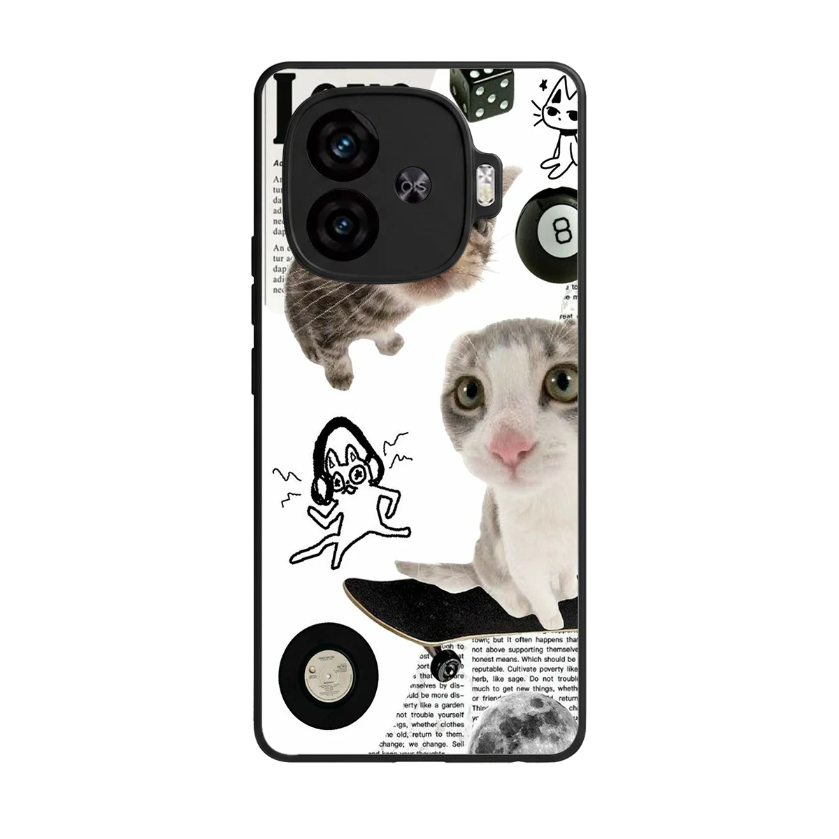 Purrfect Patchwork back phone cover | glass case for iqoo neo 10r 5g