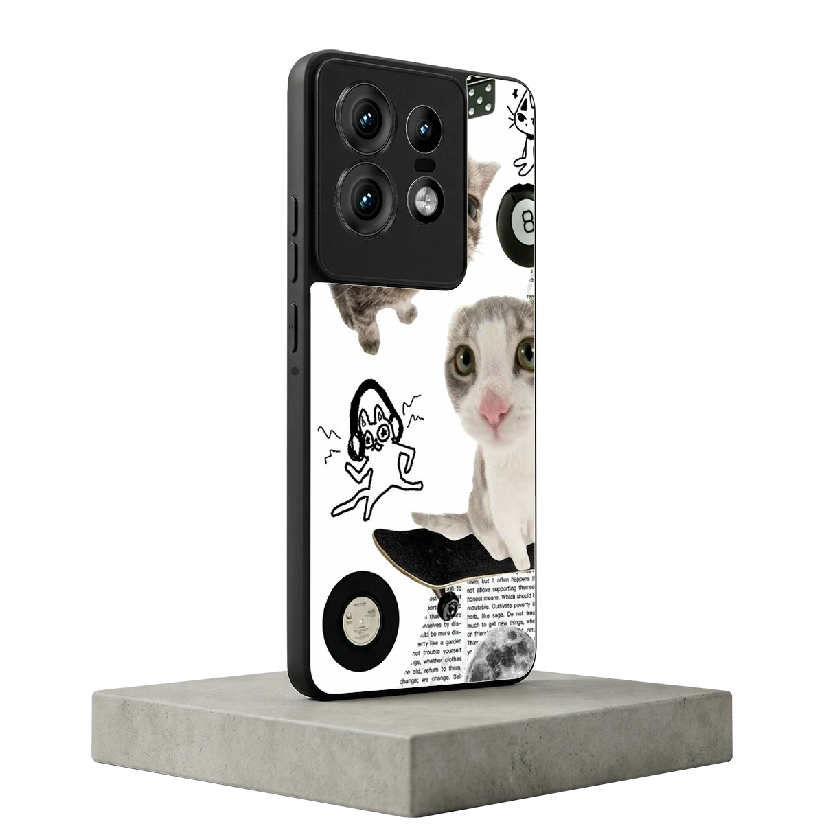 Purrfect Patchwork motorola edge 50 pro mobile cover | shockproof glass phone case