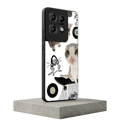 Purrfect Patchwork motorola edge 50 pro mobile cover | shockproof glass phone case