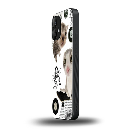 Purrfect Patchwork nothing phone 2 mobile cover | shockproof glass phone case