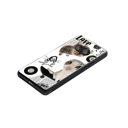Purrfect Patchwork stylish phone case for nothing phone 2a | glossy glass and slim fit