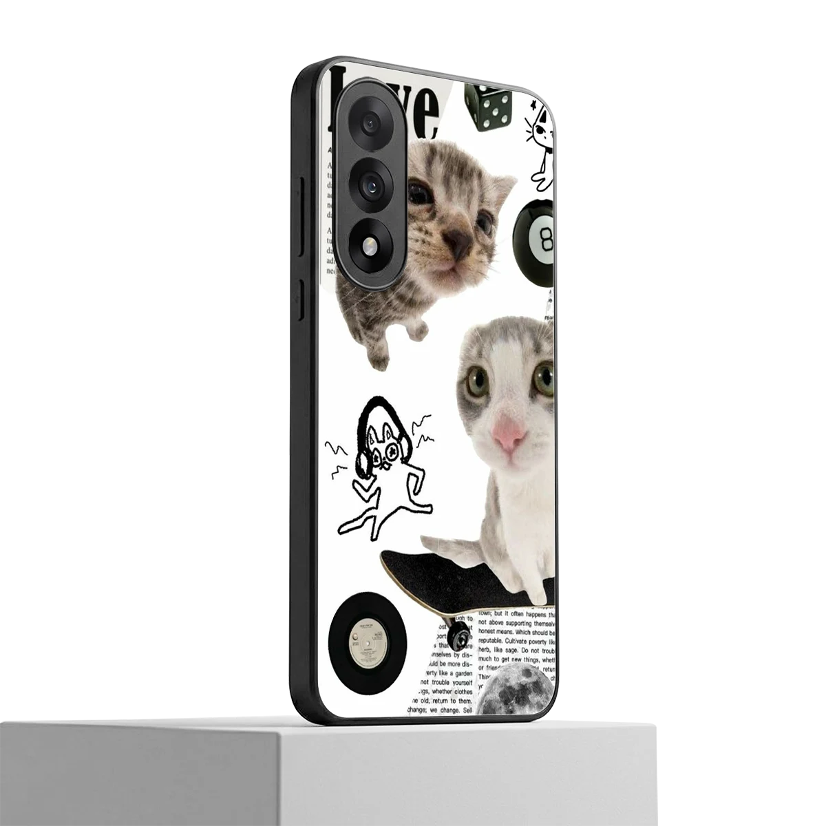Purrfect Patchwork oneplus nord 5 mobile cover | shockproof glass phone case