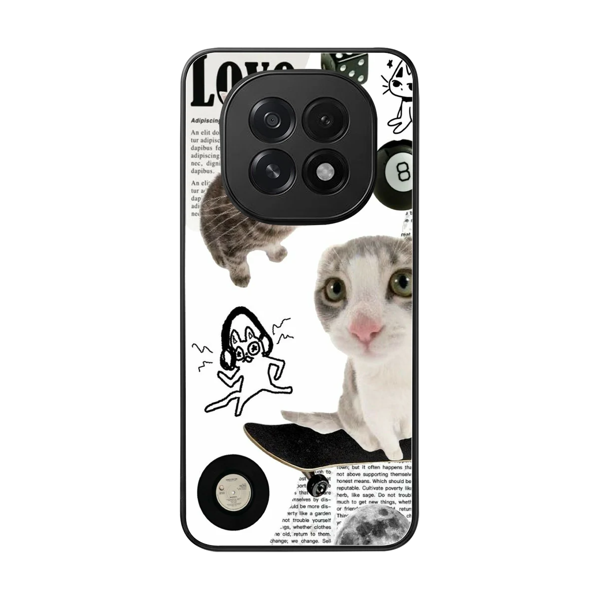 Purrfect Patchwork back phone cover | glass case for oppo f29 5g