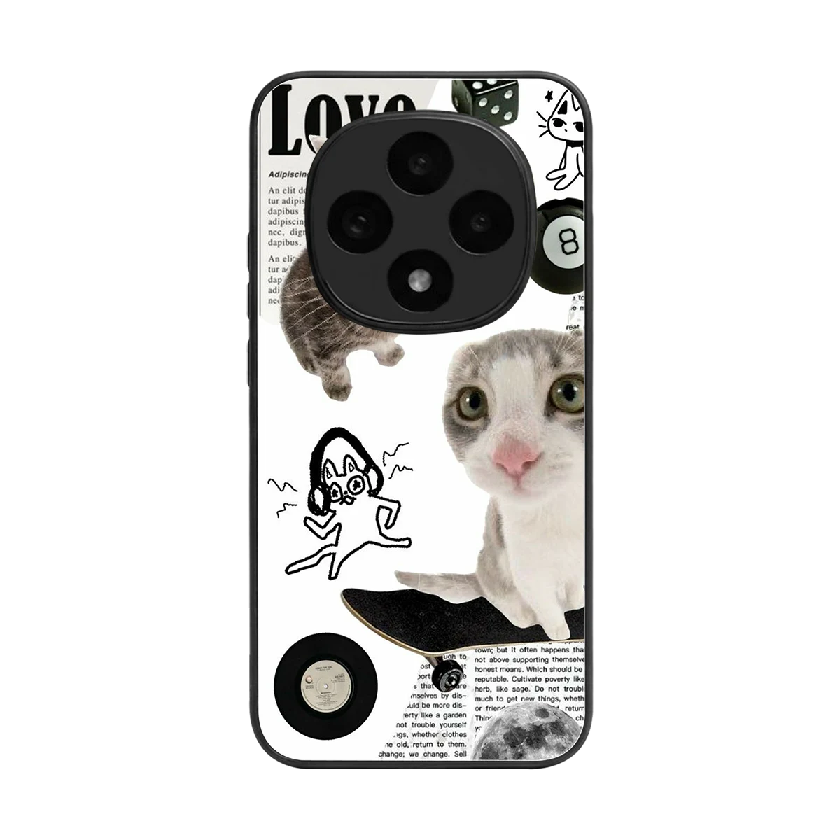 Purrfect Patchwork back phone cover | glass case for oppo f31 pro 5g