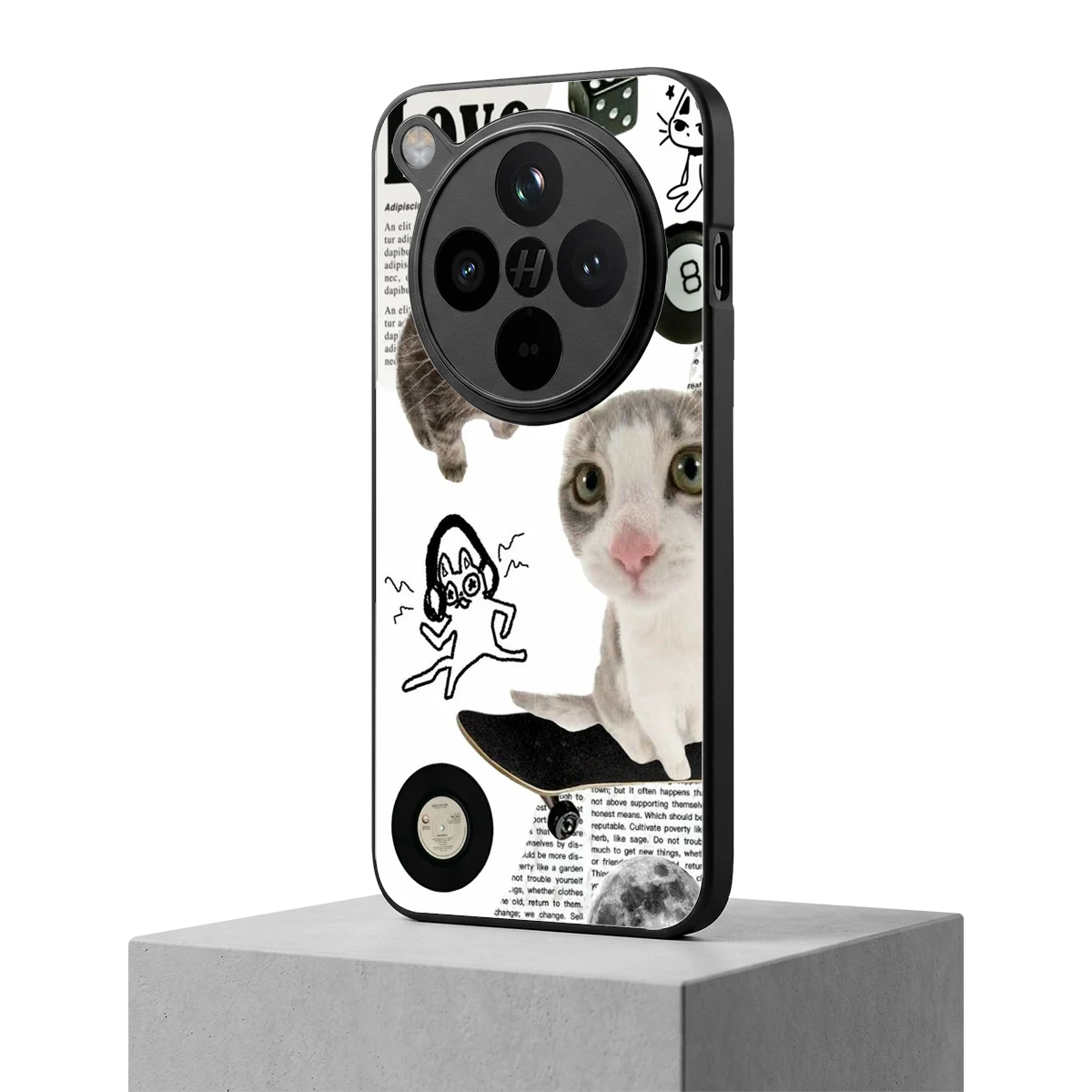 Purrfect Patchwork oppo find x8 mobile cover | shockproof glass phone case