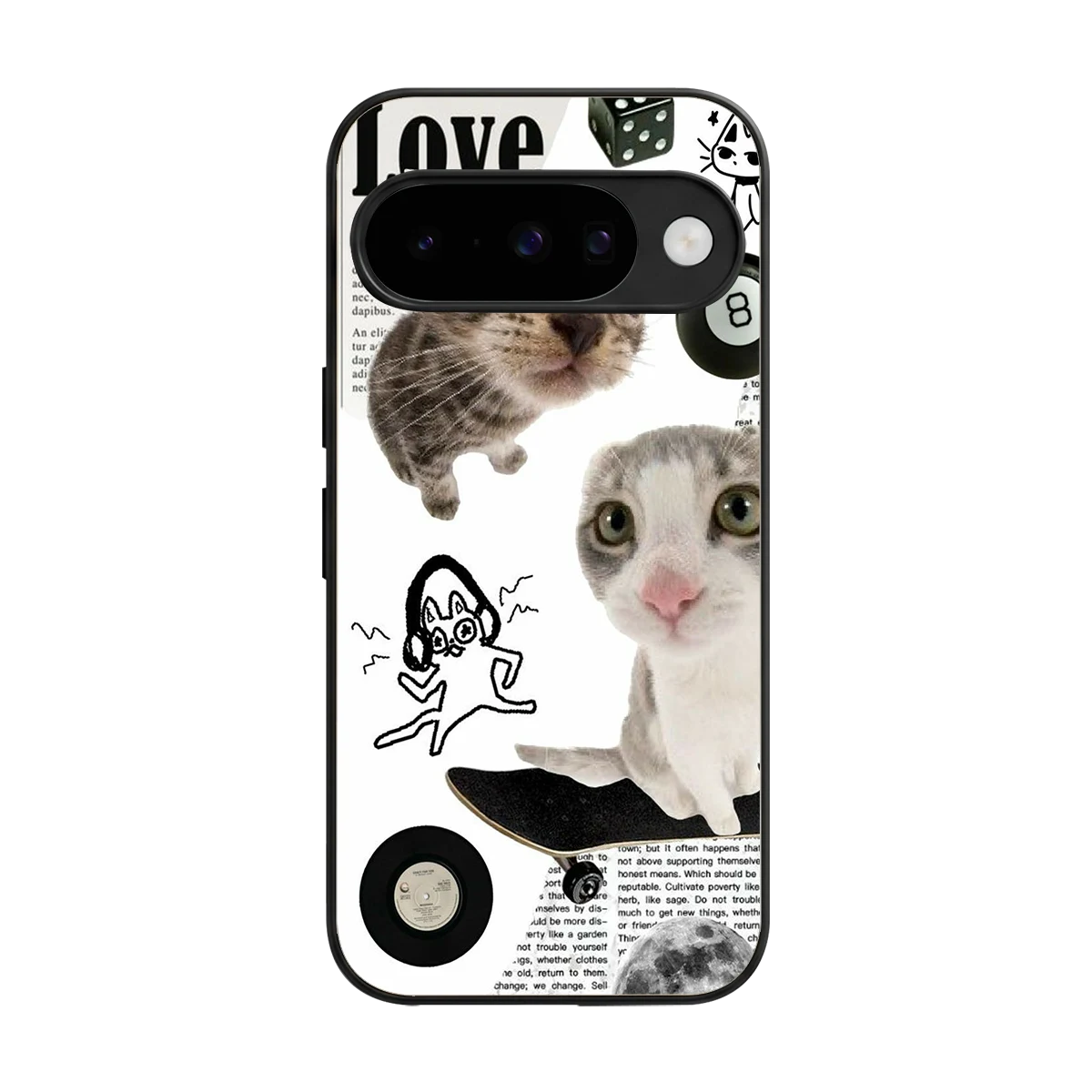 Purrfect Patchwork back phone cover | glass case for google pixel 10