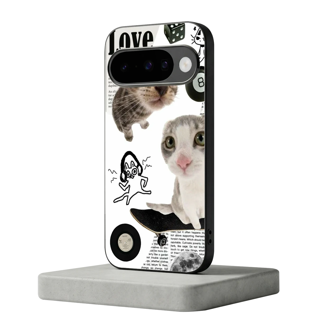 Purrfect Patchwork google pixel 10 mobile cover | shockproof glass phone case