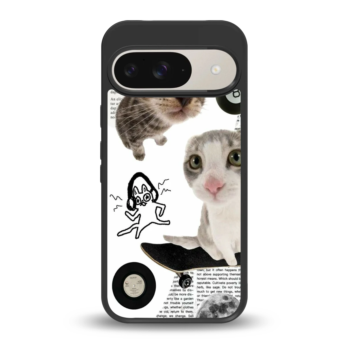 Purrfect Patchwork back phone cover | glass case for google pixel 9