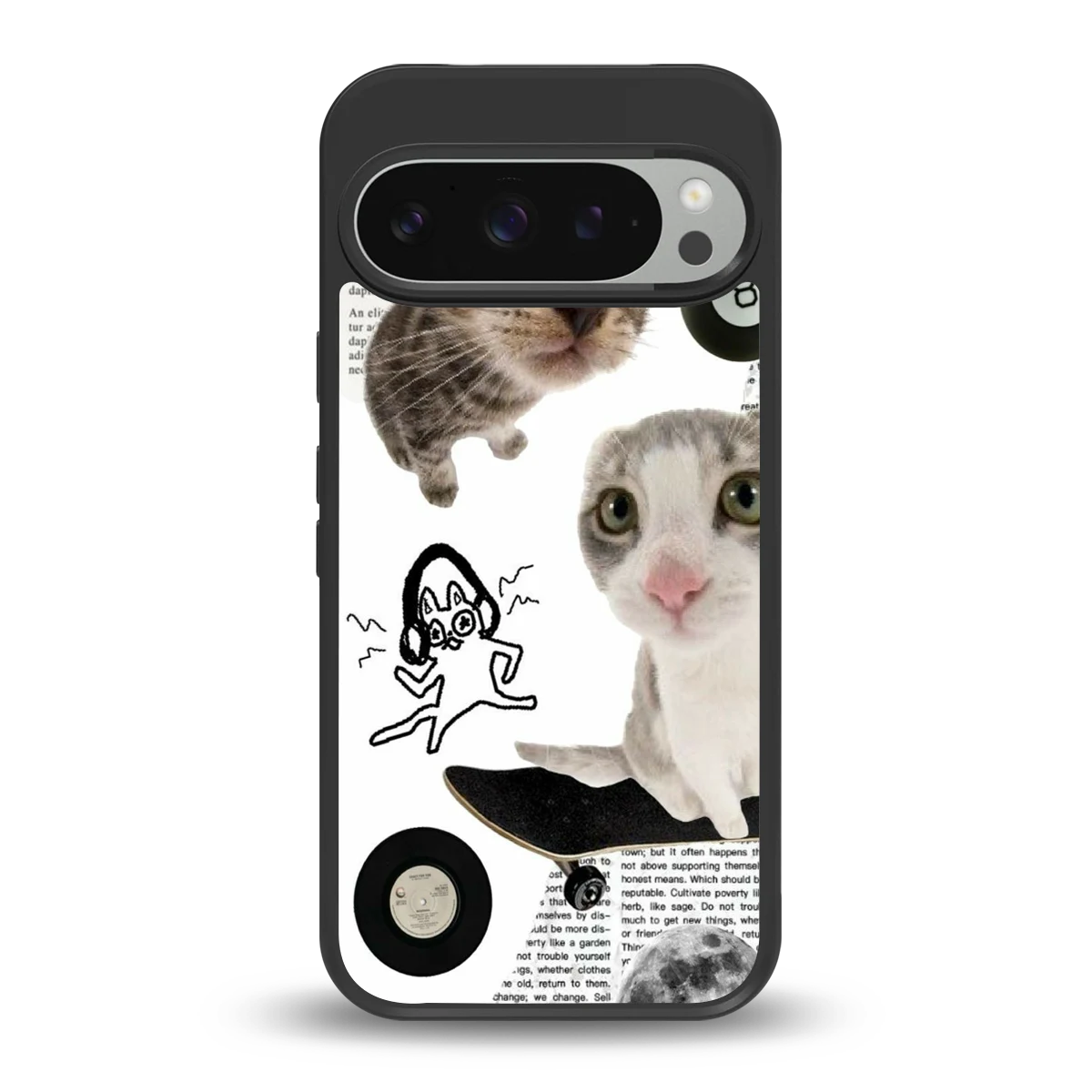 Purrfect Patchwork back phone cover | glass case for google pixel 9 pro xl
