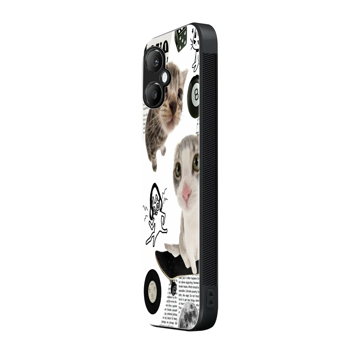 Purrfect Patchwork samsung galaxy a06 5g mobile cover | shockproof glass phone case