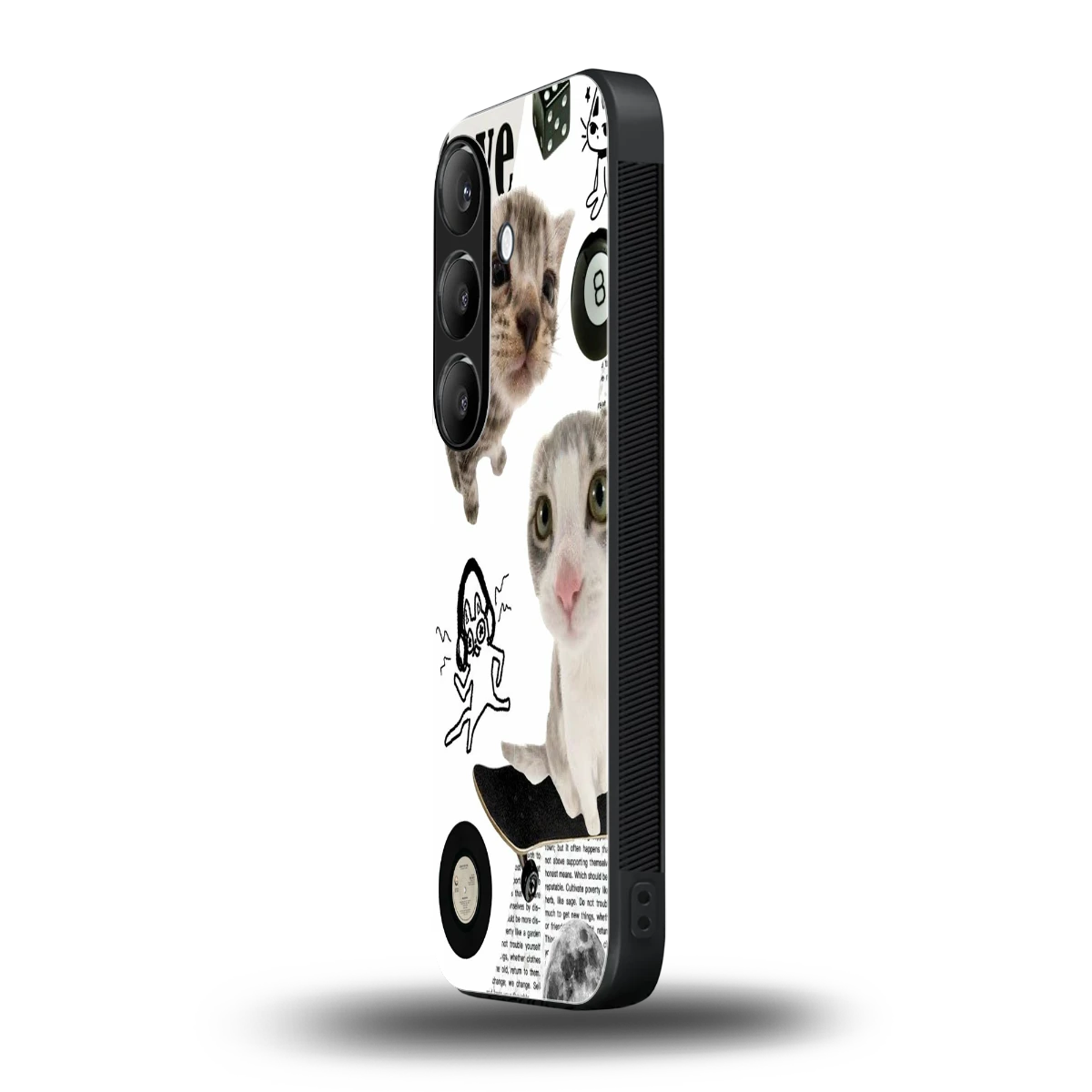 Purrfect Patchwork samsung galaxy s25 fe mobile cover | shockproof glass phone case