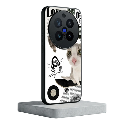 Purrfect Patchwork vivo x200 pro mobile cover | shockproof glass phone case