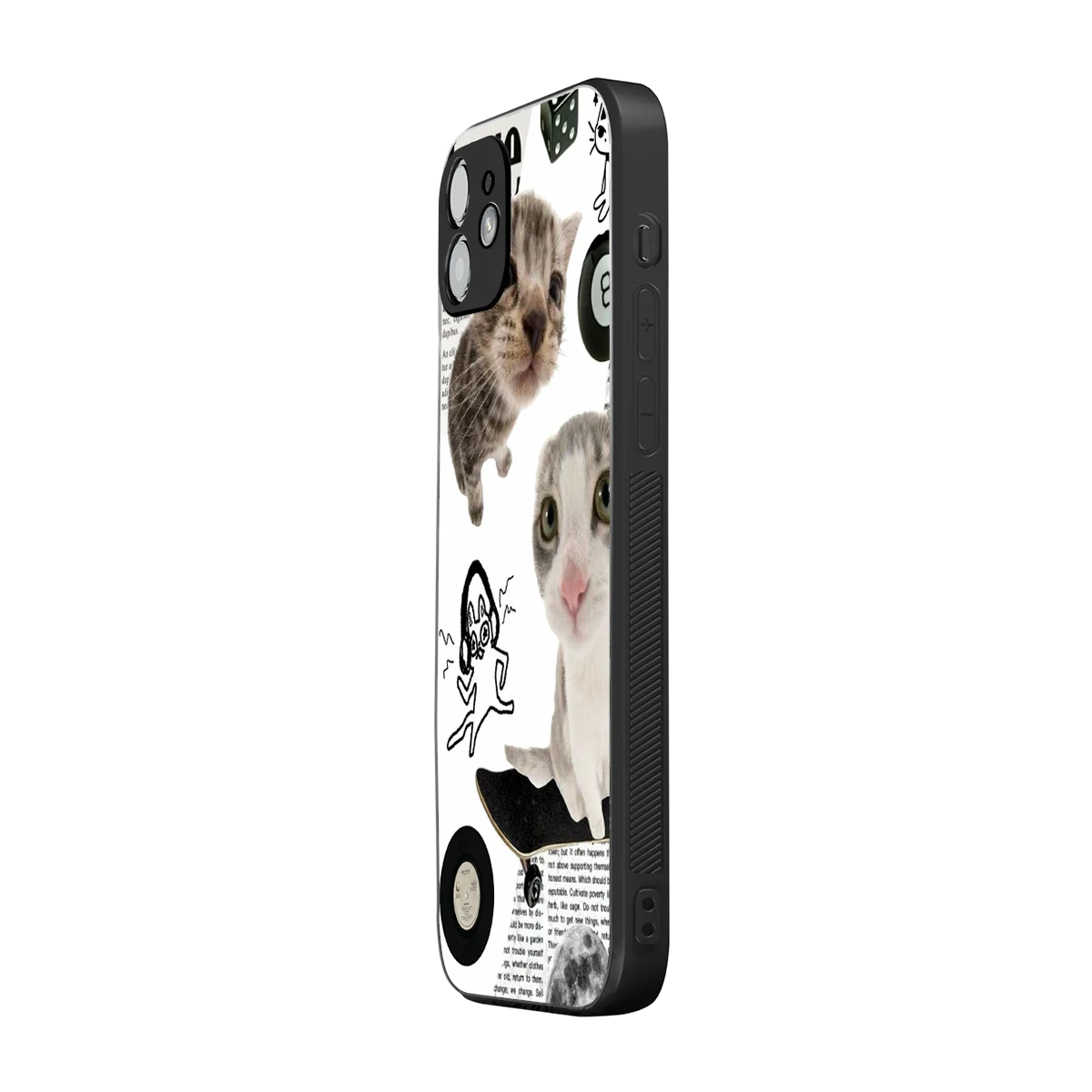 Purrfect Patchwork iphone 11 mobile cover | shockproof glass phone case