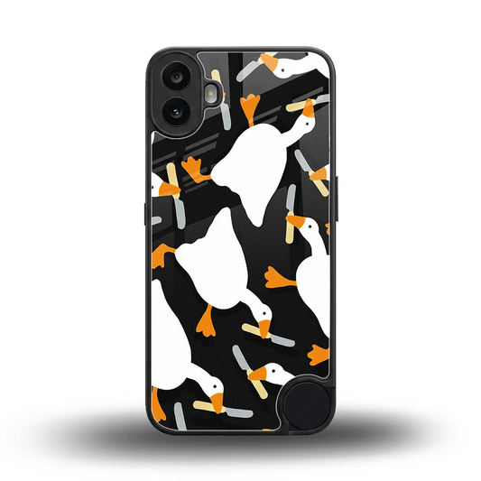 Quack Attack back phone cover | glass case for cmf nothing phone 1