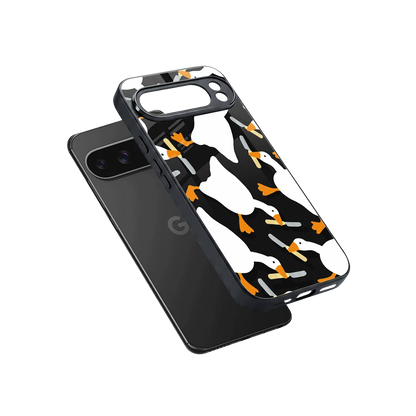 Quack Attack sleek google pixel 10 pro xl cover with tempered glass back and TPU edges