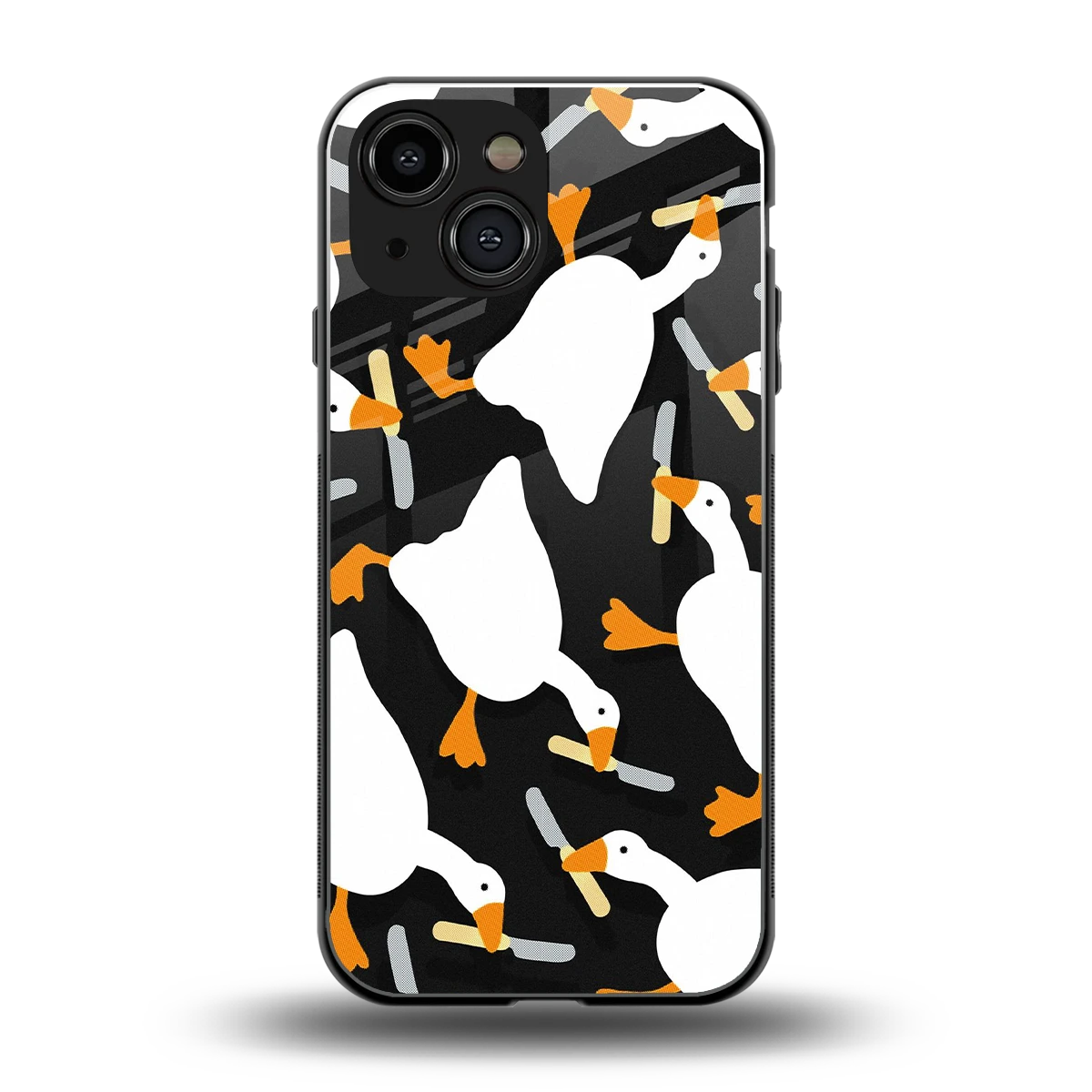 Quack Attack back phone cover | glass case for iphone 13 mini