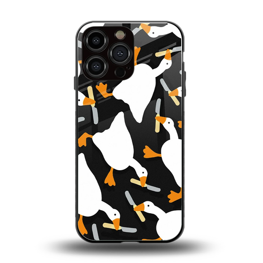 Quack Attack back phone cover | glass case for iphone 14 pro max