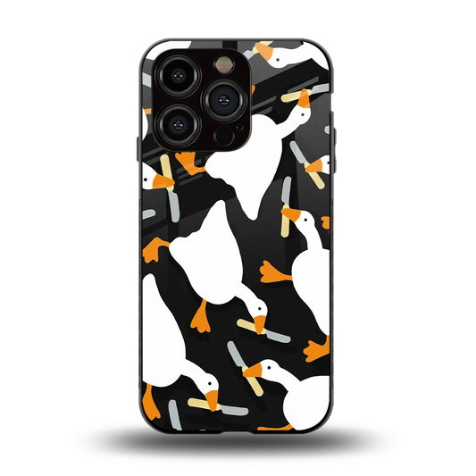 Quack Attack back phone cover | glass case for iphone 13 pro