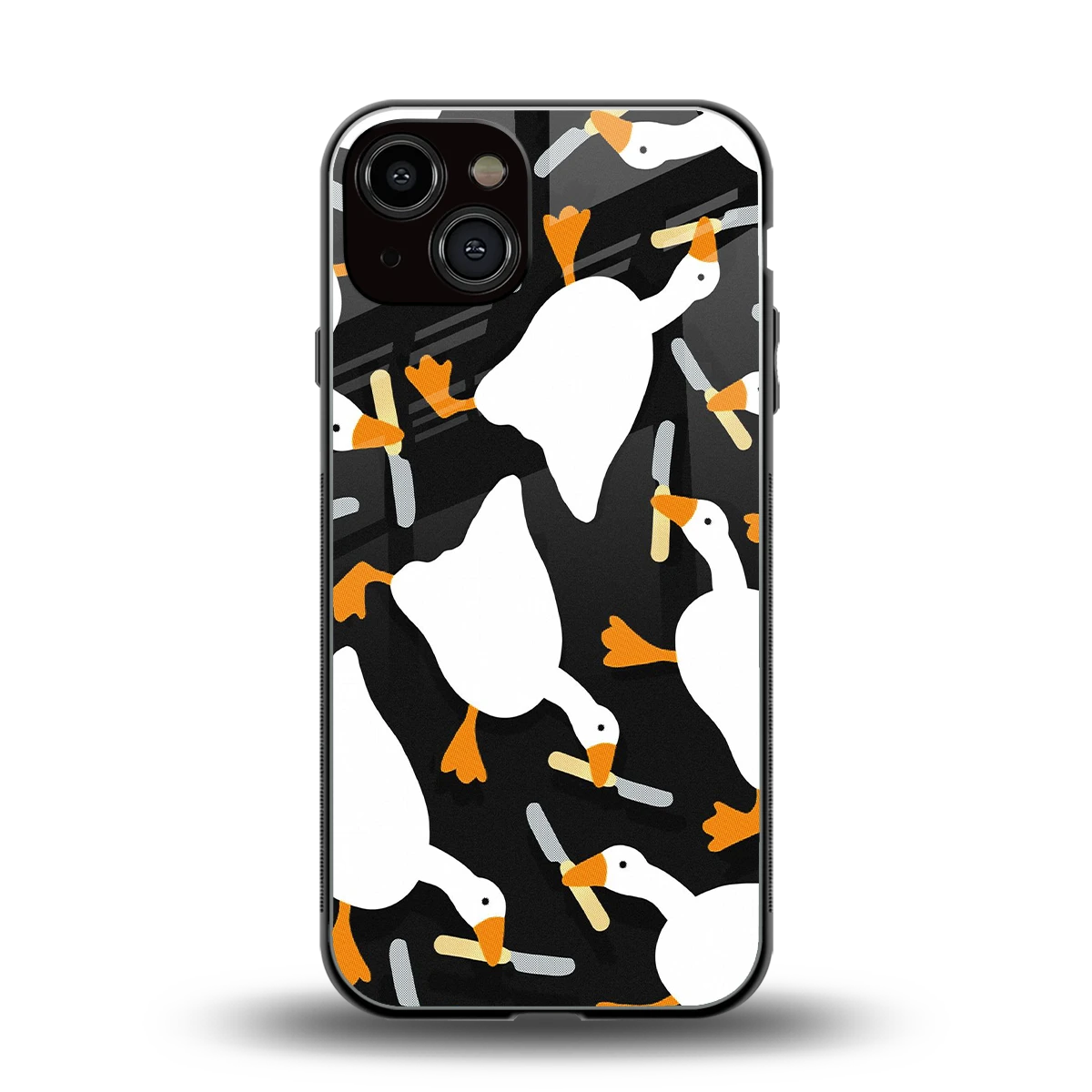 Quack Attack back phone cover | glass case for iphone 13