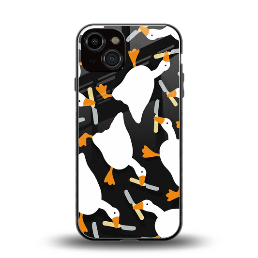 Quack Attack back phone cover | glass case for iphone 13