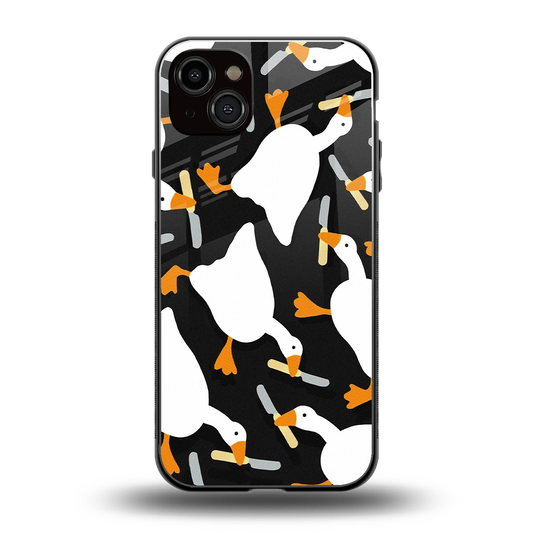 Quack Attack back phone cover | glass case for iphone 14 plus